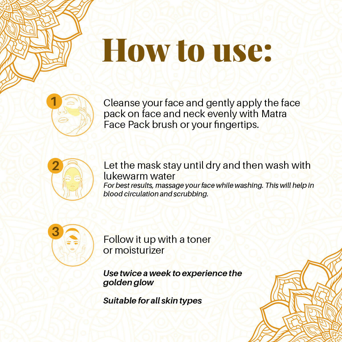 Matra Haldi Chandan Ubtan Face Pack To Enhance Glow & Brighten Skin