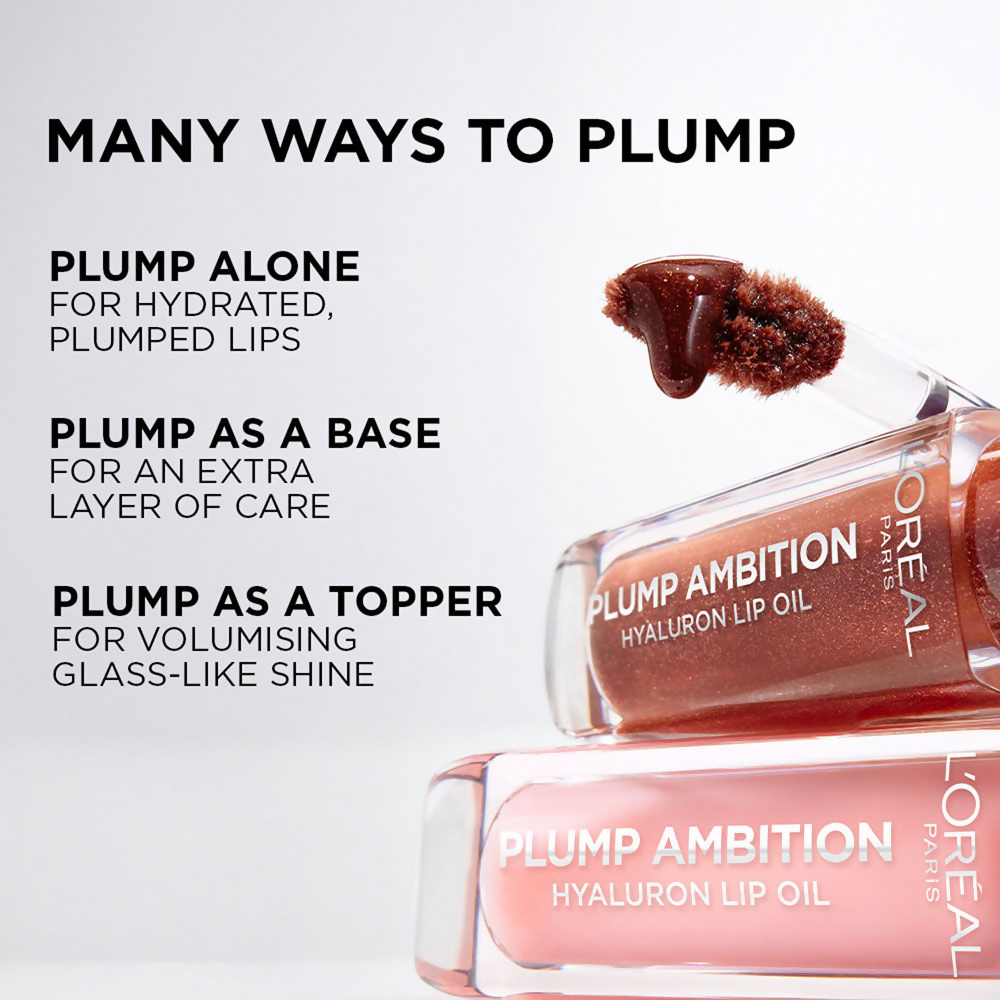L'Oreal Paris Plump Ambition Hyaluron Lip Oil - 380 Rouge In Love