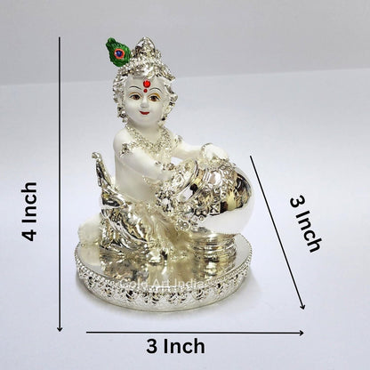 Gold Art India Makhan Krishna Idol
