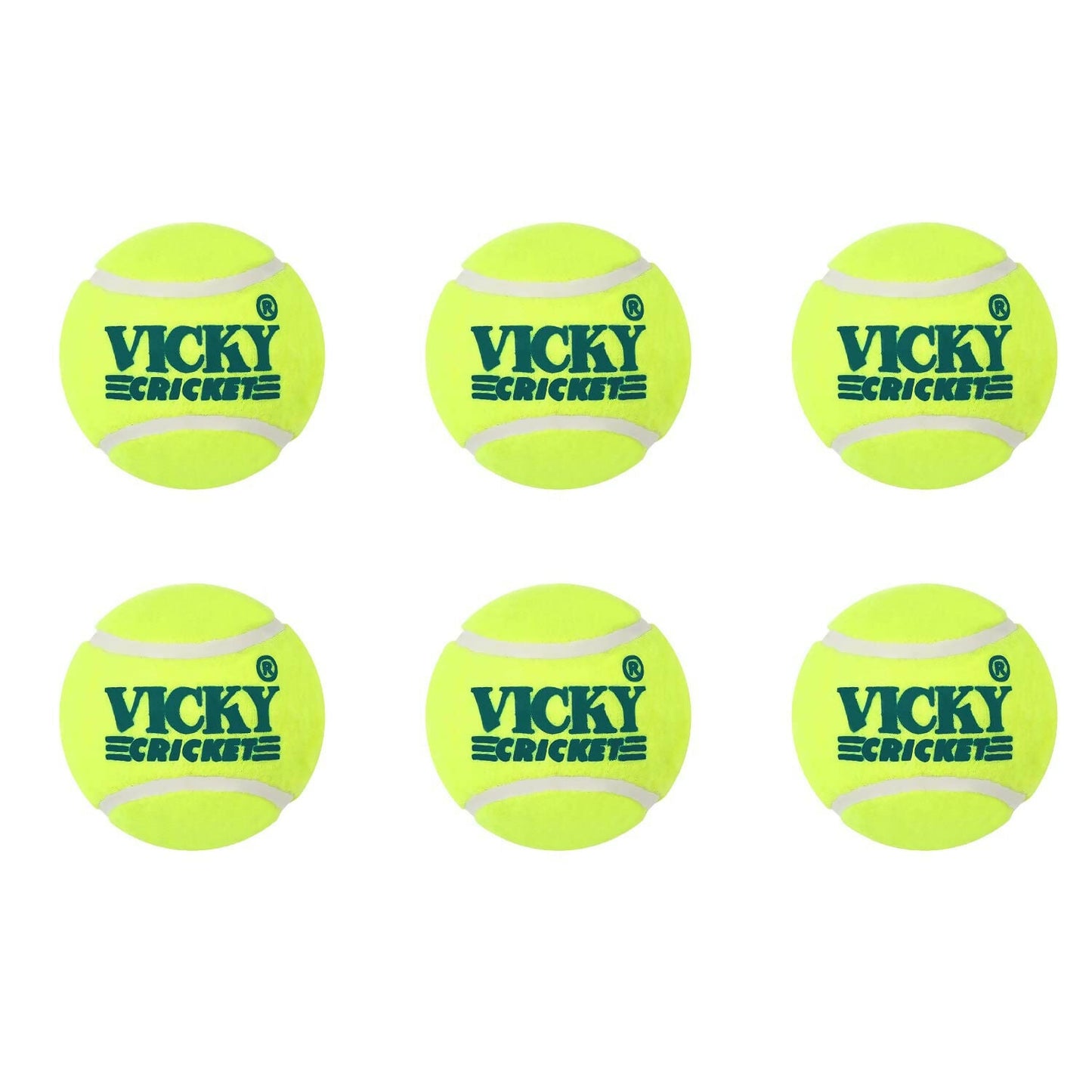 Vicky Yellow Tennis/Cricket Ball Light Multipurposeful Design & Durable Rubber Built