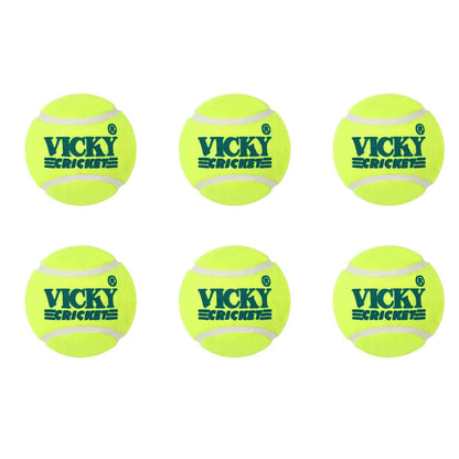 Vicky Yellow Tennis/Cricket Ball Light Multipurposeful Design & Durable Rubber Built