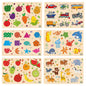 Webby Wooden Educational Puzzle for Preschool Kids- Set of 6