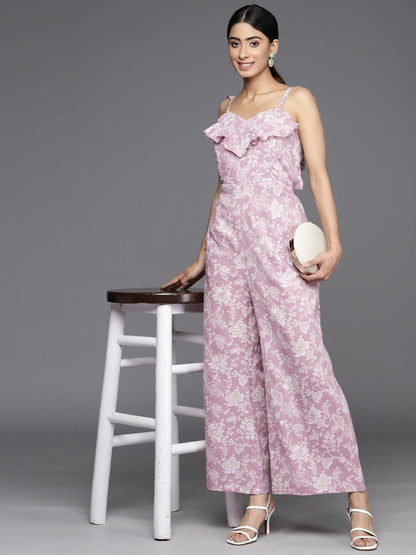 Ahalyaa Women's Traditional wear Jumpsuit - Lavender