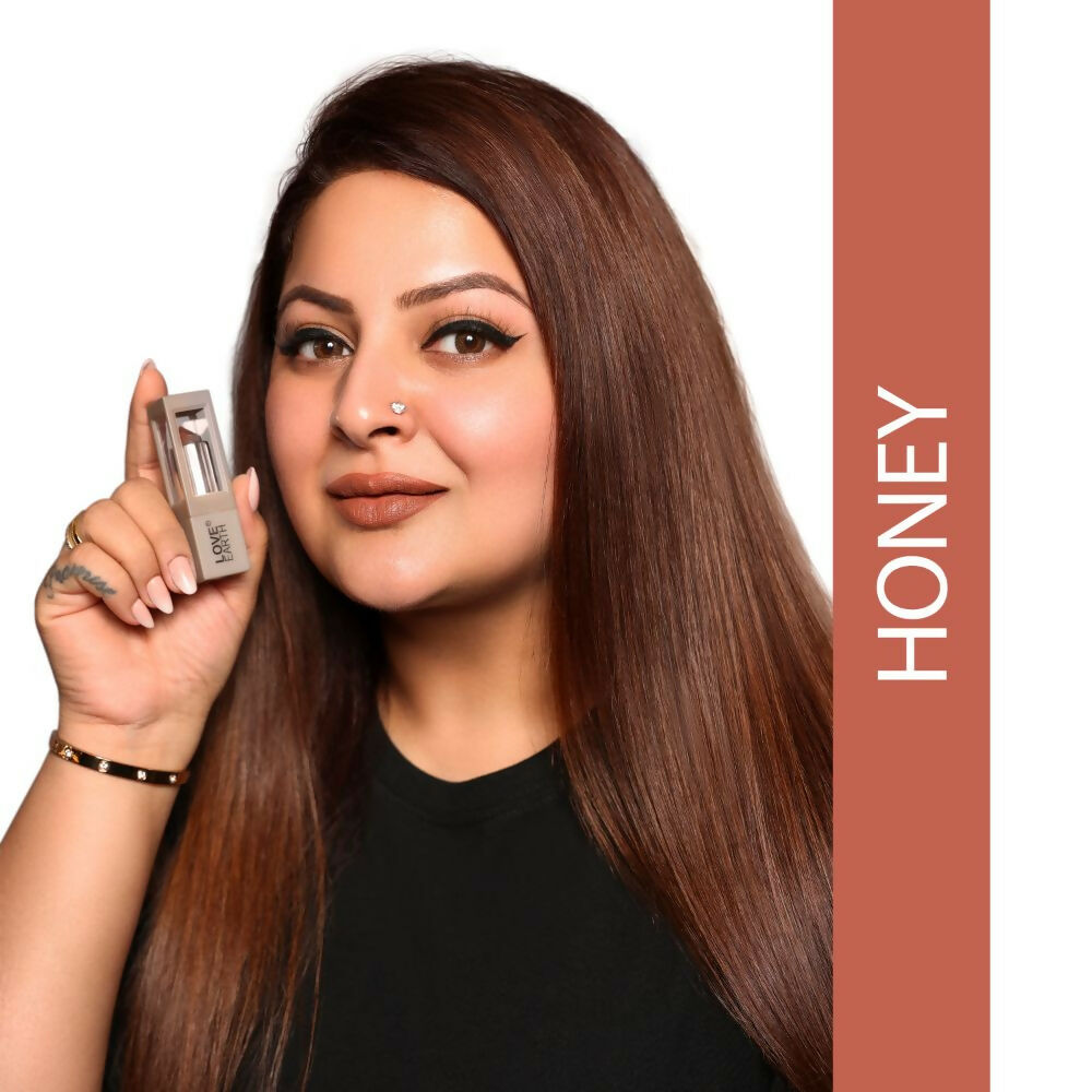 Love Earth Satin Matte Lipstick - Honey