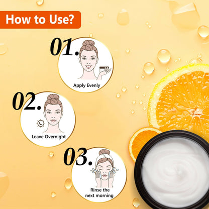 Good Vibes Anti-Blemish Vitamin C Glow Night Cream - Spotless, Brightening, Depigmentation, Reduces dark spot