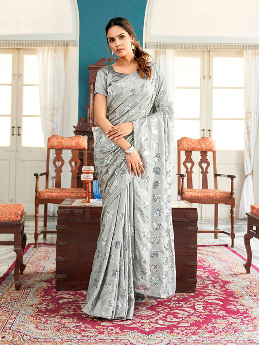 Tikhi Imli Embellished Sequinned Heavy Work Saree