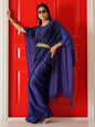 Tikhi Imli Striped Velvet Kaftan Saree