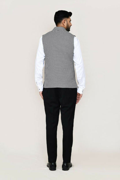 Joban Fashion White Colored Art Silk Fabric Kurta, Jacket With Straight Fit Pant