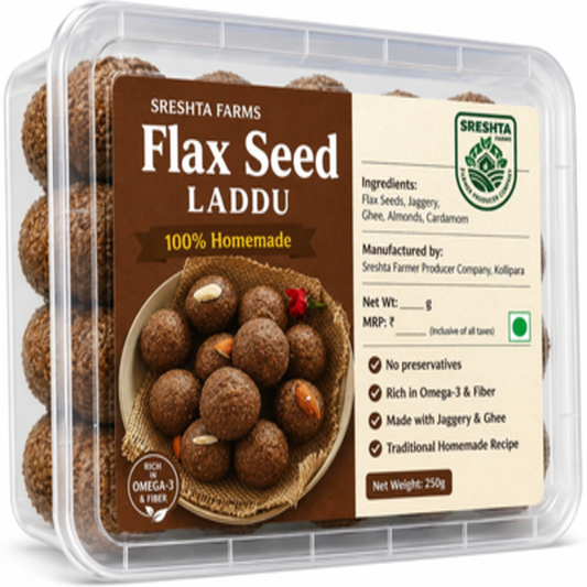 Sreshta Farms Organic Flax Seed (Avisa) Laddu