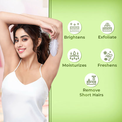 VI-JOHN Feather Touch Cucumber & Aloevera Hair Removal Cream for Women for Sensitive Skin Suitable for Legs, Underarms, Bikini Line, Arms
