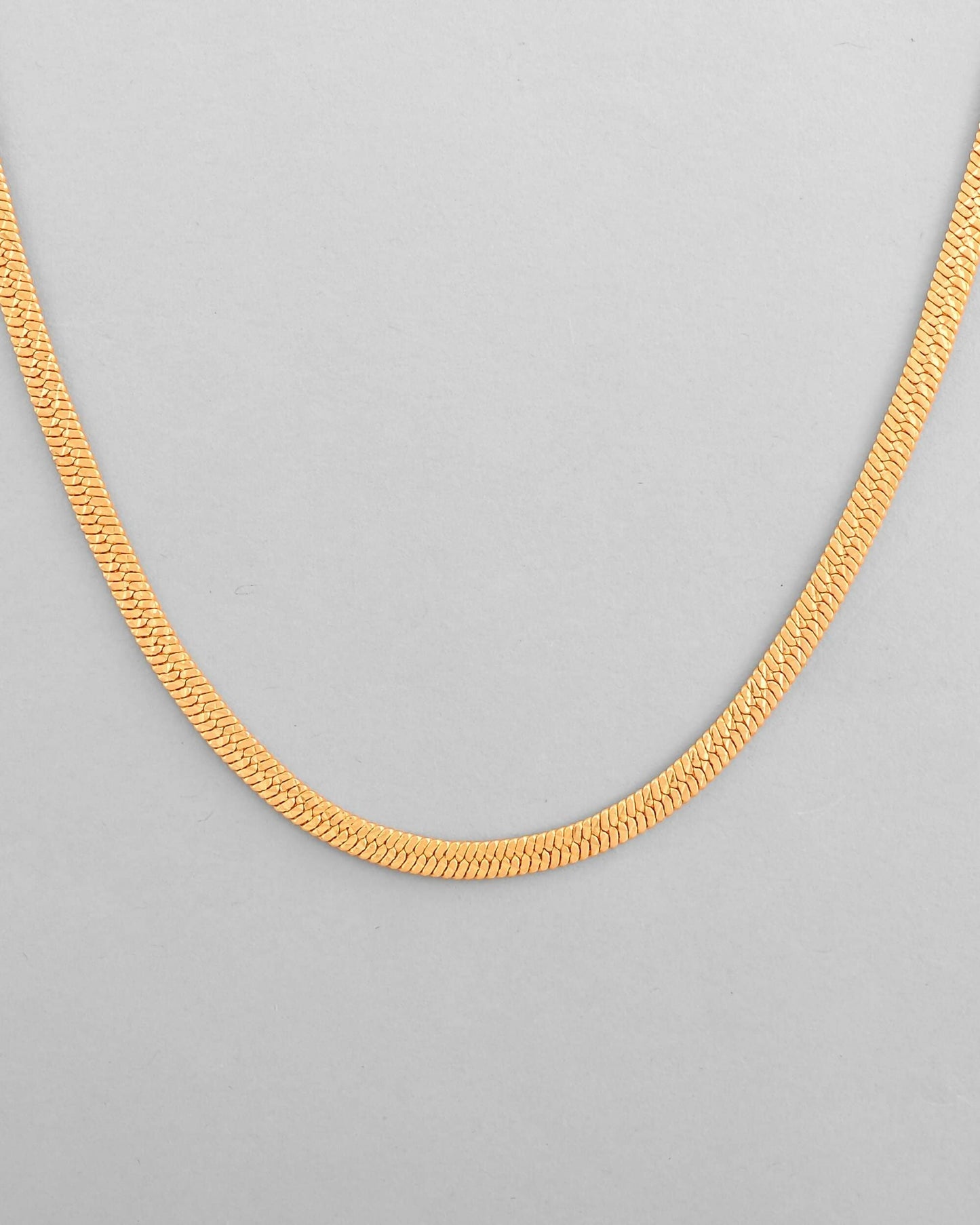 VOJ Men's Gold-Polished Self Designed Snake Chain