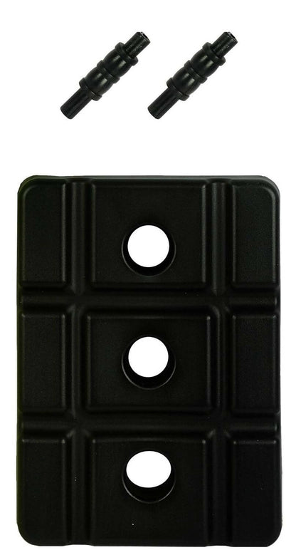 Klapp Six Pcs Plastic Wicket Set with Cover - Black and Yellow