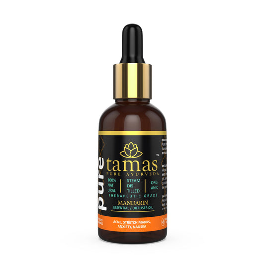 Tamas Pure Ayurveda 100% Organic Mandarin Essential Oil - USDA Certified Organic