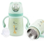 R for Rabbit Steebo Giffy Stainless Steel 2 in 1 Baby Spout Sipper Cup-Green(300ml)