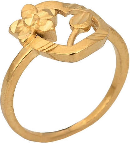 AanyaCentric Gold-Polished Ring For Women & Girls