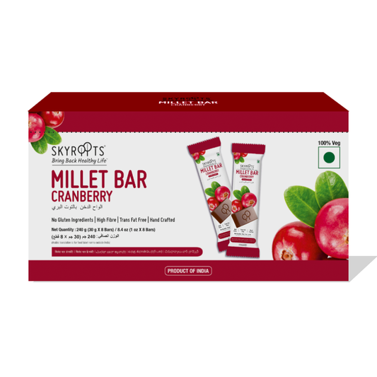 Skyroots Cranberry Millet Bar