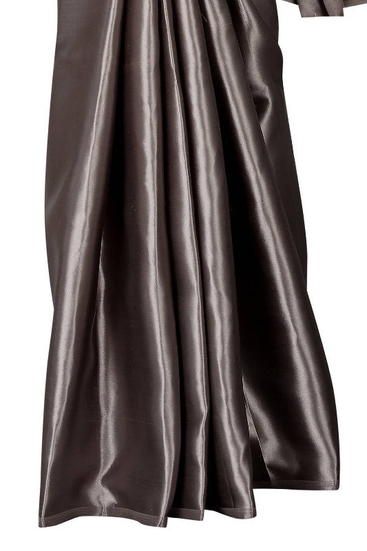 Vamika Grey Satin Designer Saree (PAVITRA GREY)