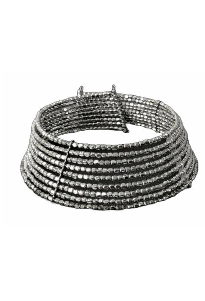 Mominos Fashion Joharkamal Oxidised Beaded work Hasli Design Choker For Women & Girls