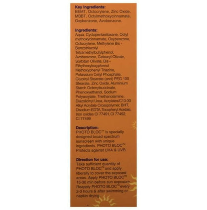 Photobloc Sunscreen SPF 50+ PA++++ for UVA/UVB Protection