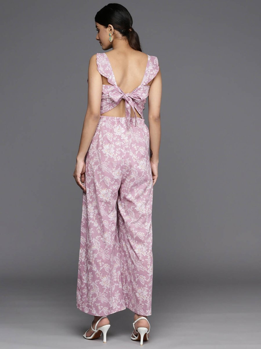 Ahalyaa Women's Traditional wear Jumpsuit - Lavender
