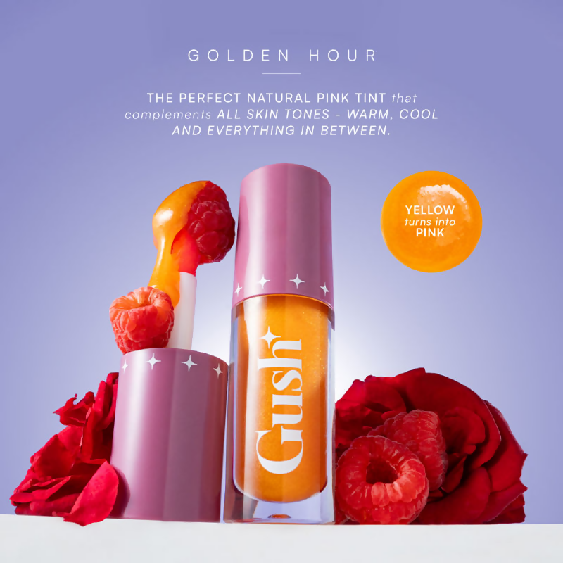 Gush Beauty H-Inched Transformative Glossy Lip Tint - Golden Hour