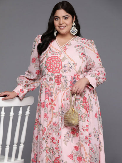 Ahalyaa Women's Traditional wear Ethnic Dress - Pink