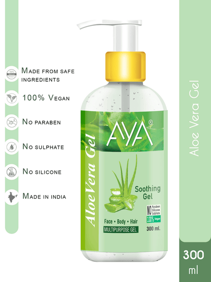AYA Multipurpose Aloe Vera Gel For Face, Hair & Body