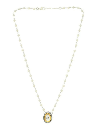Beaded Kundan Necklace - Ruby Raang