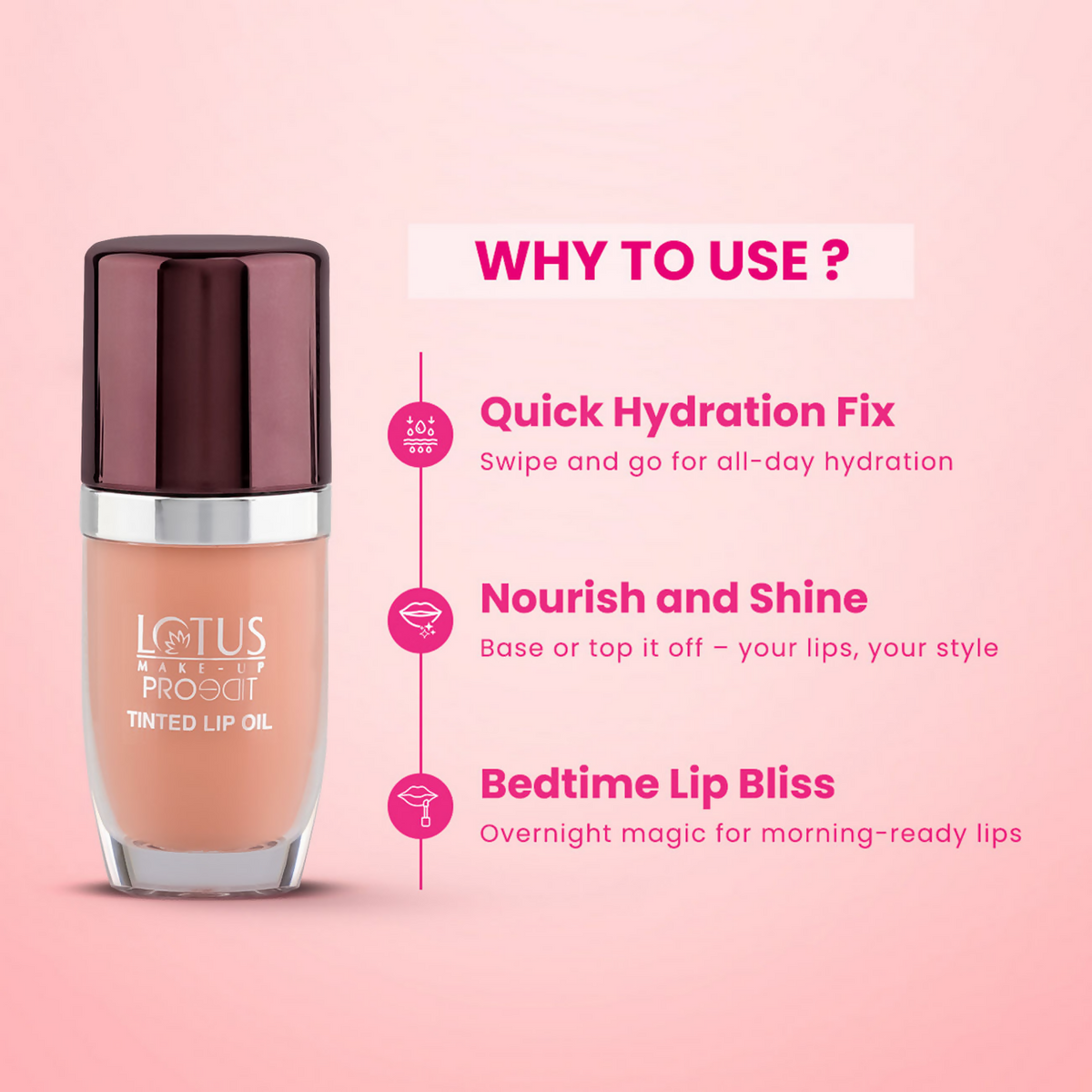 Lotus Make Up Proedit Tinted Lip Oils - Nude