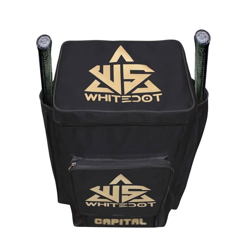 Whitedot Sports Capital Duffle Cricket Kitbag (Black)
