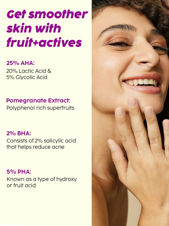 PLIX The Plant Fix Pomegranate Peeling Potion with 25% AHA + 2% BHA + 5% PHA
