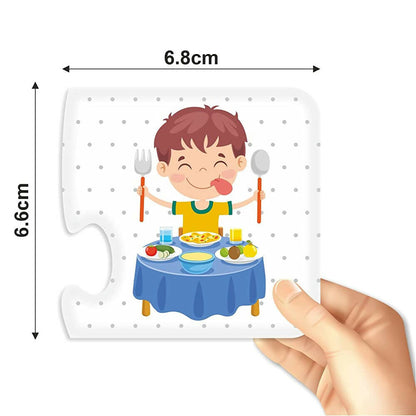 Webby Action Words 2 Pieces Learning Pack Jigsaw Puzzle For Kids