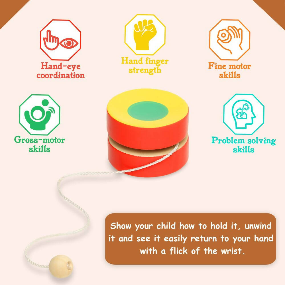 Matoyi Wooden Yo-Yo Toy For Kids