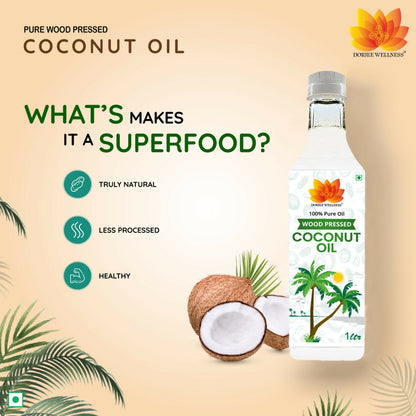 Dorjee Wellness Wood Pressed Coconut Oil