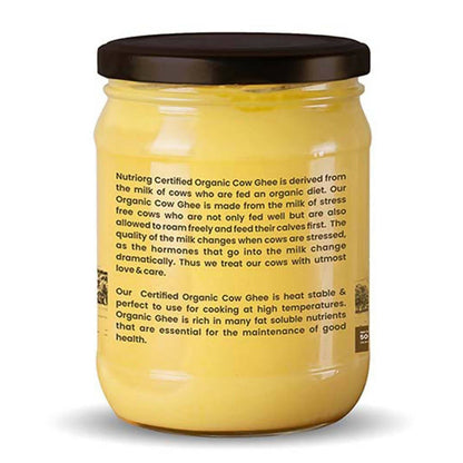 Nutriorg Certified Organic Cow Ghee | 100% Pure Cow Ghee | Premium & Authentic Ghee