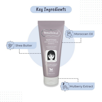Teenilicious Hand Cream With Moroccan Oil & Mulberry