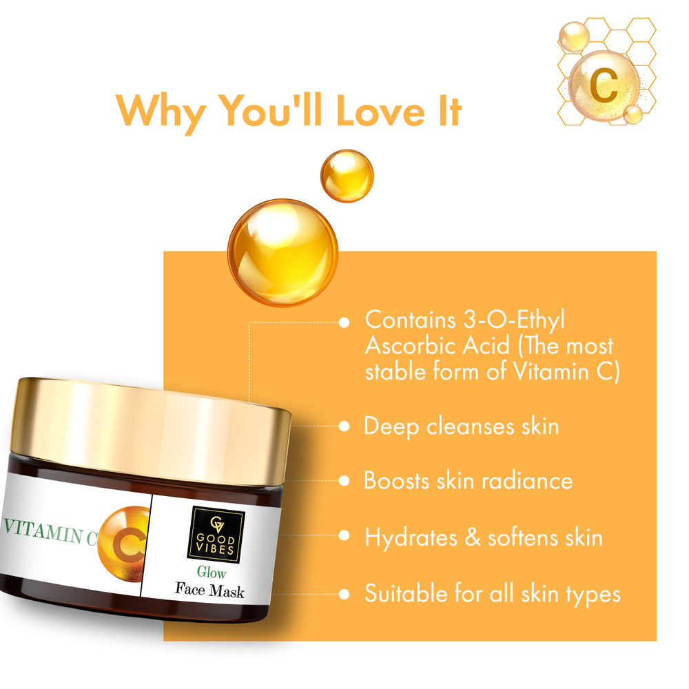 Good Vibes Vitamin C Glow Face Mask