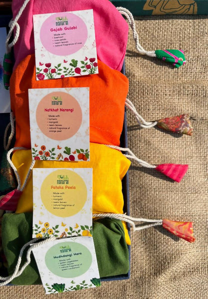 Shuddh Natural Ubtan Based Gulal for Holi - Natural | Multicolour