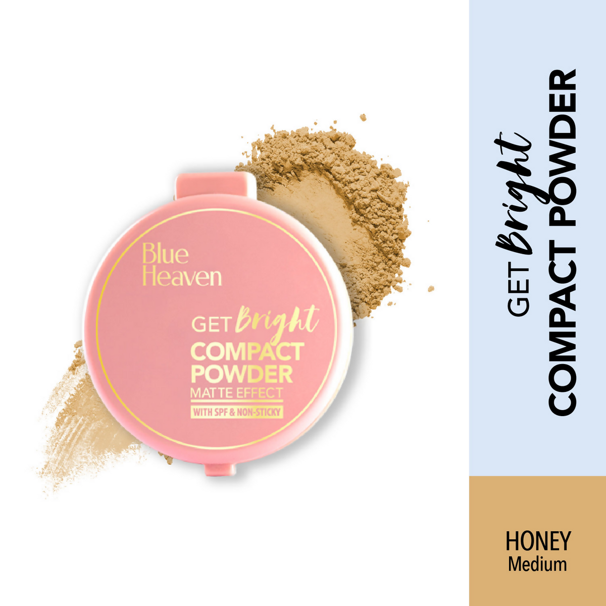 Blue Heaven Get Bright Compact Powder - Honey