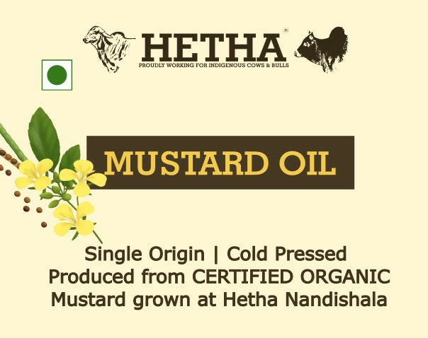 Hetha Organic Cold Pressed Black Mustard Oil