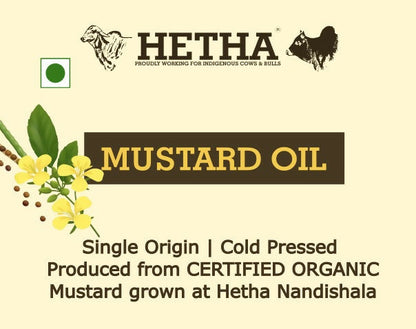 Hetha Organic Cold Pressed Black Mustard Oil