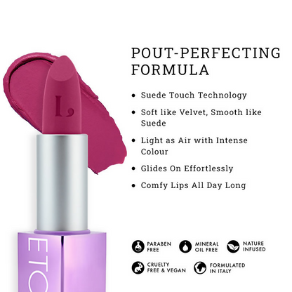 LOVETC Pout, Perfect, Etc High-Definition Matte Lipstick - Birthday Blush