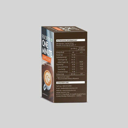 Society One Minute Cappuccino Coffee Premix