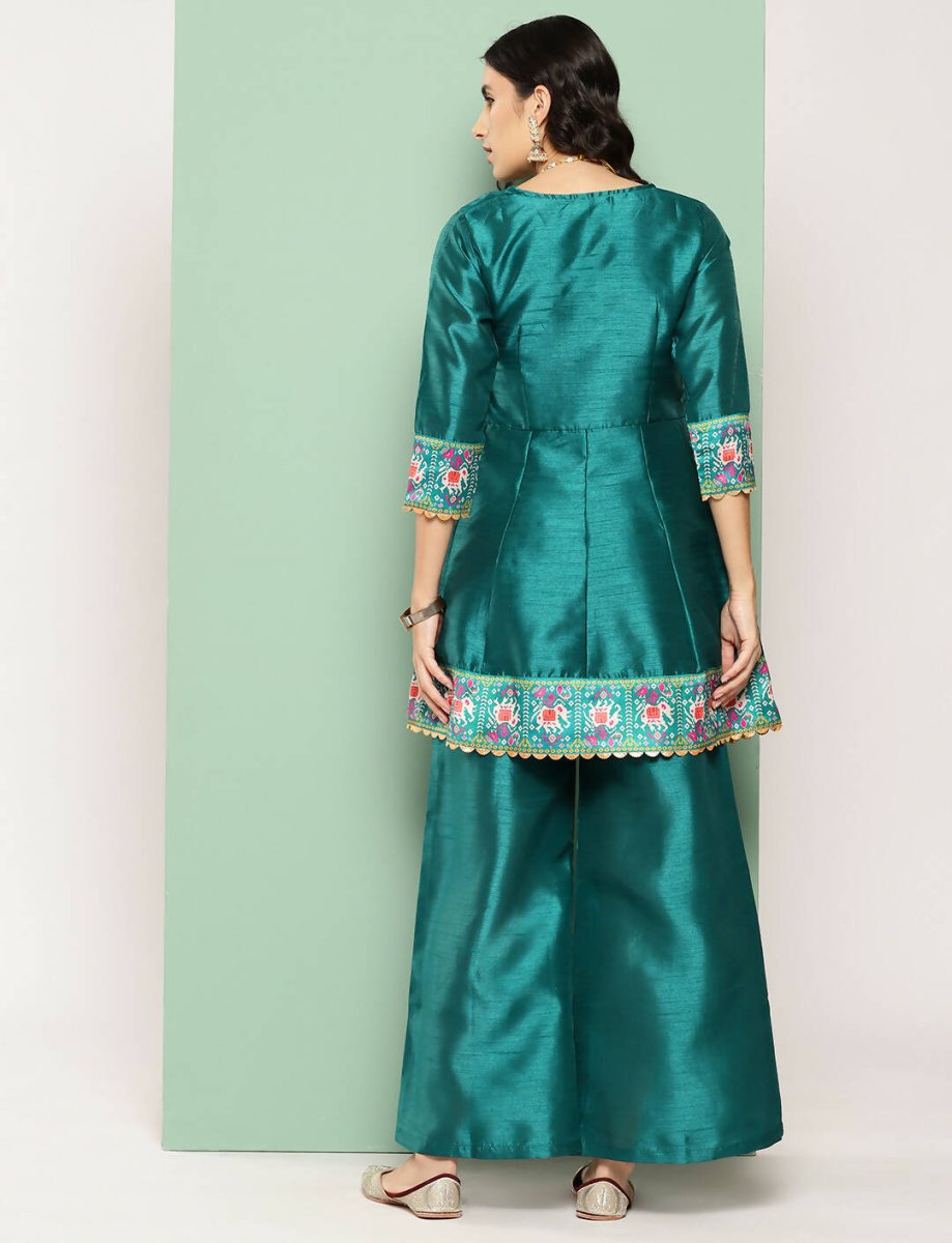 Ahalyaa Women's Traditional Wear Co-ods - Green