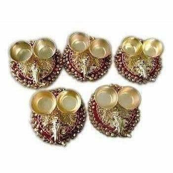 Ganesh Haldi Kumkum Holder - 1 Piece