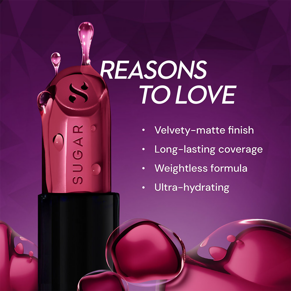 SUGAR Glide Peptide Serum Lipstick with Vitamin E - 05 Parisian Pink