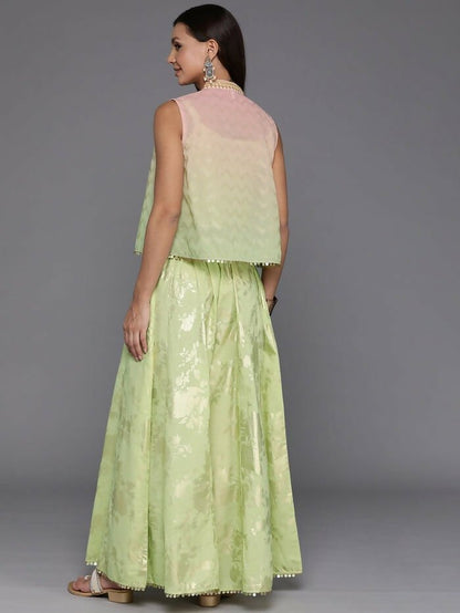 Ahalyaa Women's Traditional Wear Co-ods - Green