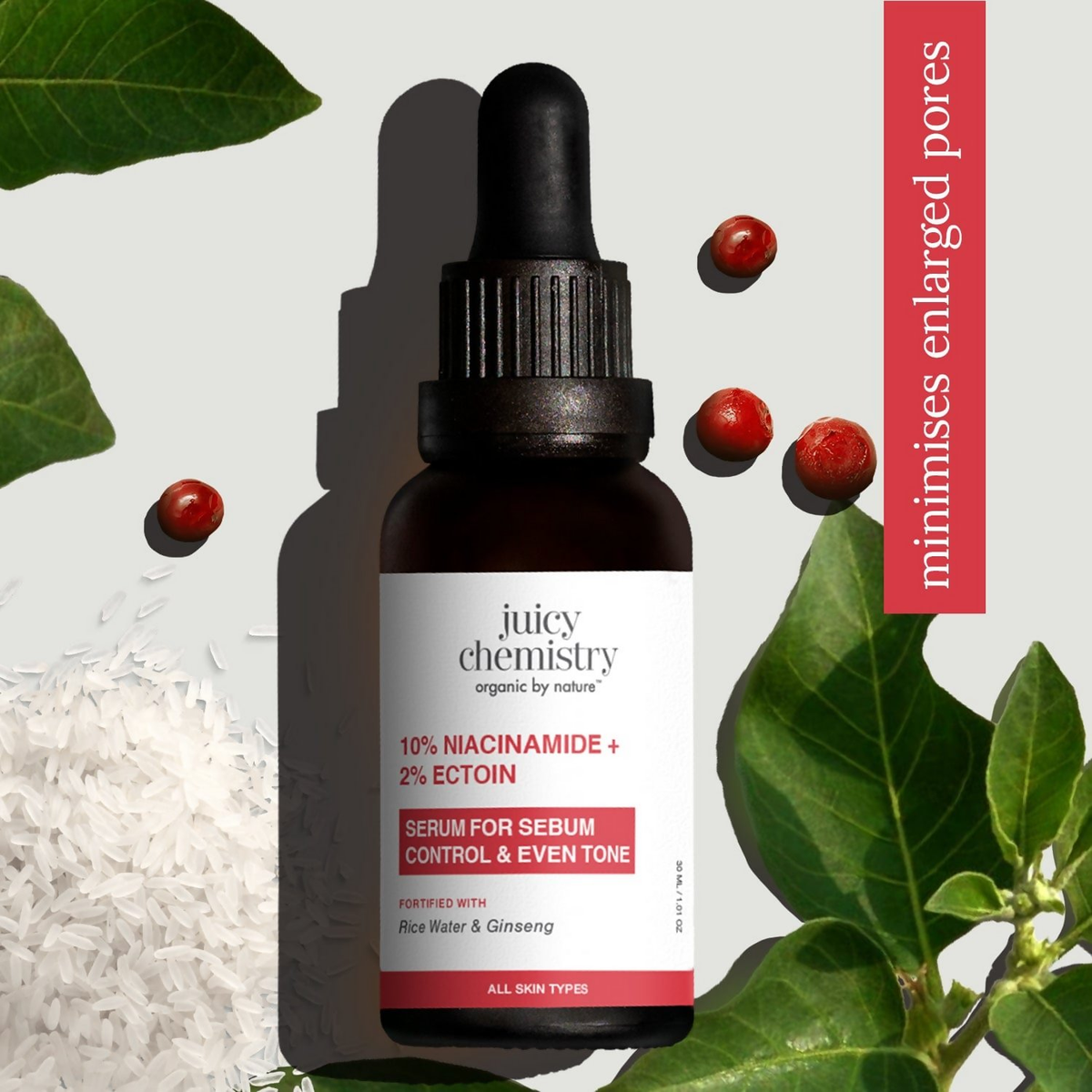 Juicy Chemistry 10% Niacinamide + 2% Ectoin Face Serum