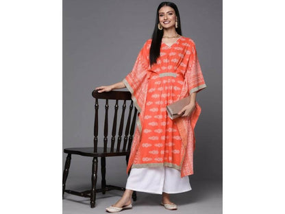 Ahalyaa Women's Traditional wear Kurta Set - Rust