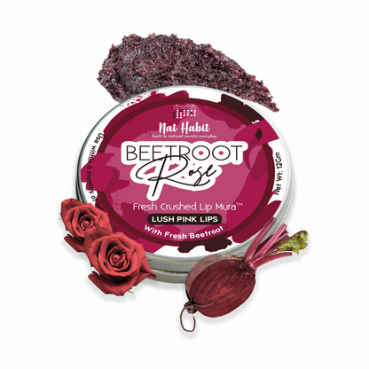 Nat Habit Beetroot Rose Fresh Lip Scrub